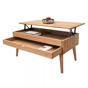 mesa de centro en madera